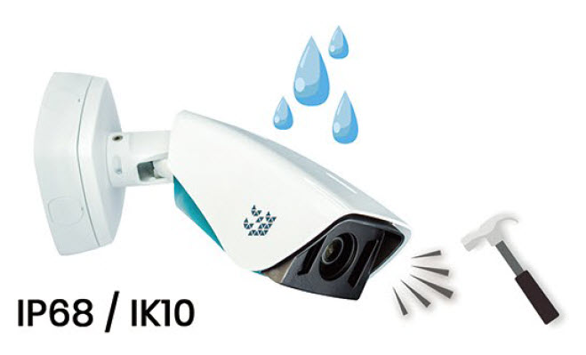 Spark台灣迪維科,義大利製造,網路攝影機,Pro-view Kiara,適用於戶外,攝影機外殼通過IP68、IK10防護認證