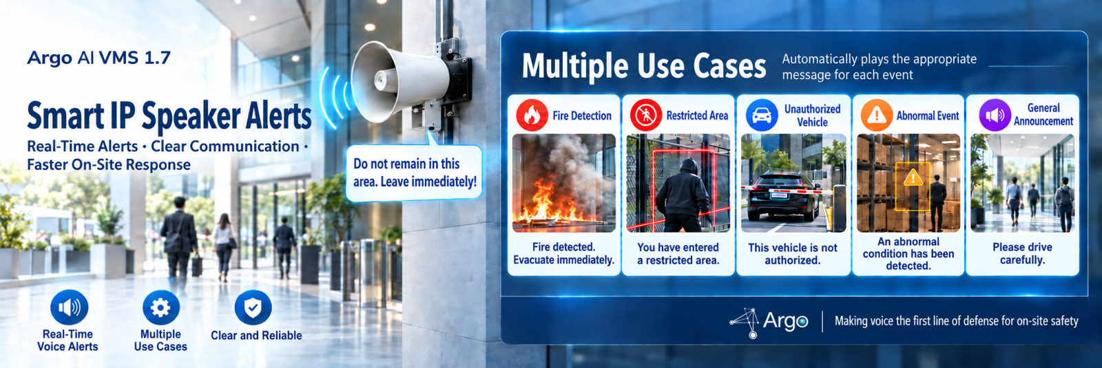IP Speaker Integration | Real-Time Alerts and Voice Guidance